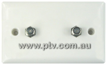 Dual F Wall Plate